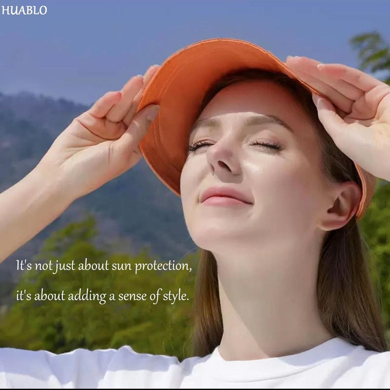 huablo ] UPF 50+ Womens Sun Hat Wide Brim Sun Hat UV Protection Hiking Fishing Hats 12P-ZYMao - Image 2